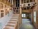 Unfinished staircase featuring wood framing and leading to the second floor at 3015 Dog Rose Drive Lot 170 Dr, Durham, NC 27703