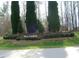 Sign at the West Landing community entrance with manicured landscaping at 3222 Windmere Dr, Sanford, NC 27330