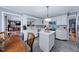 Spacious kitchen with island and open view to the living area at 3222 Windmere Dr, Sanford, NC 27330