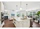 Modern kitchen featuring a central island, stainless steel appliances, and an open layout at 3929 Glenlake Garden Dr, Raleigh, NC 27612