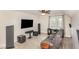 Comfortable living room with a large TV, surround sound system, and a cozy reclining sofa at 442 Hunters Pointe Rd, Nashville, NC 27856