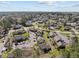Aerial view of a neighborhood featuring well maintained landscaping and parking at 60 Justin Ct, Durham, NC 27705