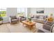 Bright living room with modern decor, light wood floors, and ample seating at 607 Silverado Sunset Loop, Wendell, NC 27591