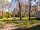 Expansive backyard featuring lush greenery and mature trees, creating a private oasis at 610 Peele St, Burlington, NC 27215