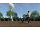 Community dog park with separate fenced areas for large and small dogs at 611 Silverado Sunset Loop, Wendell, NC 27591
