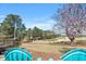 Picturesque backyard view overlooking a lush golf course, with comfortable seating for relaxation at 7516 Mourning Dove Dr, Sanford, NC 27332