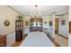 Bright dining room with chandelier at 7516 Mourning Dove Dr, Sanford, NC 27332