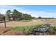Scenic golf course view with mature trees and a blue sky, highlighting the outdoor recreational opportunities at 7516 Mourning Dove Dr, Sanford, NC 27332