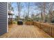 Spacious wood deck offers ample room for grilling and entertaining friends and Gathering at 8304 Circlewood Ct, Raleigh, NC 27615