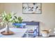 Dining area featuring decor, accent furniture, and a vibrant color palette at 101 Newell St, Durham, NC 27705