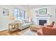 Bright living room with fireplace, modern decor, and ample natural light at 101 Newell St, Durham, NC 27705