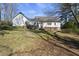 Scenic view of the backyard featuring a well-maintained deck and lush green space at 1012 Mountain Laurel Dr, Raleigh, NC 27603