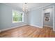 Bright dining room with hardwood floors and natural light at 110 Purslane Dr, Franklinton, NC 27525