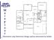 Detailed blueprint showcasing the layout of a home's main floor, including bedrooms, kitchen, and living spaces at 110 Purslane Dr, Franklinton, NC 27525