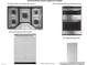 Chef's kitchen appliance package with GE cooktop, oven, microwave, dishwasher, and range hood at 1200 Alston Landing Way # 05, Cary, NC 27519