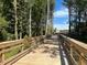 Wooden bridge amidst the trees in a peaceful community, perfect for nature walks at 1200 Alston Landing Way # 05, Cary, NC 27519
