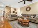 Cozy living room with stylish furnishings, perfect for relaxation and entertaining guests at 1428 Heritage Links Dr, Wake Forest, NC 27587