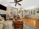 Comfortable living room with a fireplace, creating a warm and inviting atmosphere at 1428 Heritage Links Dr, Wake Forest, NC 27587