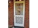 Charming white patterned front door at 1703 St. Mary'S St, Raleigh, NC 27608