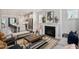 Stylish living room showcasing an open layout and an eat-in kitchen at 1919 Plott Balsam Dr, Wendell, NC 27591