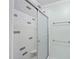 Shower with white subway tile with decorative tile accents and sliding door at 3001 Hunters Bluff Dr, Raleigh, NC 27606