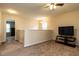 Upstairs living space perfect for a media room or play area at 303 Fortress Dr, Morrisville, NC 27560