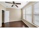 Inviting bedroom with natural light, ceiling fan, and ample space for relaxation and rest at 317 Michigan Ave, Cary, NC 27519