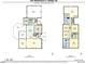 Detailed floor plan showcasing the layout of the first and second floors in a spacious home at 3321 Marblehead Ln, Raleigh, NC 27612
