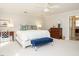Spacious main bedroom offers bright natural light and ample closet space at 3321 Marblehead Ln, Raleigh, NC 27612