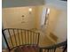 View of the home's foyer with double doors, tile flooring, and a stairway at 3601 Colonial Ln, Rocky Mount, NC 27804