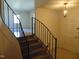 Staircase and entrance into the living room at 3601 Colonial Ln, Rocky Mount, NC 27804