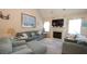 Cozy living room featuring a fireplace, plush seating, and decor at 392 Travel Lite Dr, Raleigh, NC 27603
