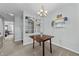 Bright dining area with views to hallway at 4631 Timbermill Ct # 301, Raleigh, NC 27612