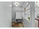 Hallway featuring built-in shelving at 4631 Timbermill Ct # 301, Raleigh, NC 27612