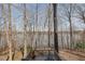 Deck overlooking a peaceful lake, surrounded by trees at 4808 Clubview Ct, Fuquay Varina, NC 27526