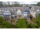 A beautiful townhome community with lush landscaping and great curb appeal at 4963 Highcroft Dr, Cary, NC 27519