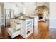 Open kitchen design features a center island, stainless appliances, and seamless access to the living area at 6720 Colleen Rd, Rocky Mount, NC 27803