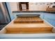 Kitchen showing the functionality of built-in drawer designed for knife and utensil storage at 6720 Colleen Rd, Rocky Mount, NC 27803