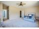 Large main bedroom with plush carpet, a ceiling fan, and ample space for relaxation and rest at 6720 Colleen Rd, Rocky Mount, NC 27803