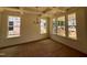 Spacious dining room featuring coffered ceilings and large windows at 789 Old Station Pointe, Angier, NC 27501
