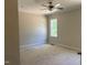 Bedroom featuring neutral paint, a ceiling fan and a single window at 977 Lewis Rd, Zebulon, NC 27597