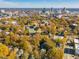 Cityscape panorama highlighting urban buildings, green spaces, and colorful autumn foliage at 1051 Wirewood Dr # 202, Raleigh, NC 27605