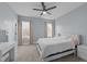 Bedroom with carpet, two windows, and a vanity at 110 Black Swan Dr, Youngsville, NC 27596