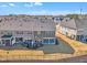 Aerial view of community showing lawn, fence, and covered patio at 1160 Craigmeade Dr, Morrisville, NC 27560