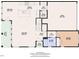 Main floor layout with open living area, kitchen, dining, garage access, and bedroom with full bath at 1160 Craigmeade Dr, Morrisville, NC 27560