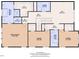 Upstairs floor plan featuring bedrooms, walk-in closet, bathrooms, and a spacious loft area at 1160 Craigmeade Dr, Morrisville, NC 27560