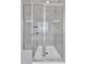 Modern shower with glass door and tiled walls, a sleek and clean space at 1160 Craigmeade Dr, Morrisville, NC 27560