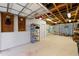 Spacious unfinished basement area with storage and potential for customization to suit various needs and preferences at 1188 The Preserve Trl, Chapel Hill, NC 27517