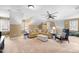 Attic living room with carpet floors, sectional couch, and natural lighting at 1188 The Preserve Trl, Chapel Hill, NC 27517