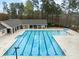 A large, inviting community swimming pool with plenty of seating and shaded areas for relaxation at 1188 The Preserve Trl, Chapel Hill, NC 27517